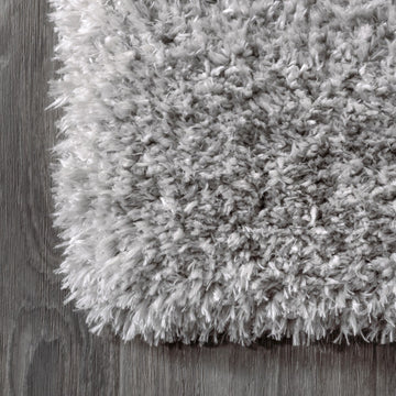 Aydin Solid Plush Shag Area Rug